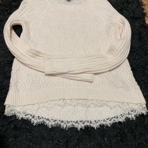 Nicole by Nicole Miller Cable Knit Hi-Lo Top Size XSMALL - Picture 8 of 10